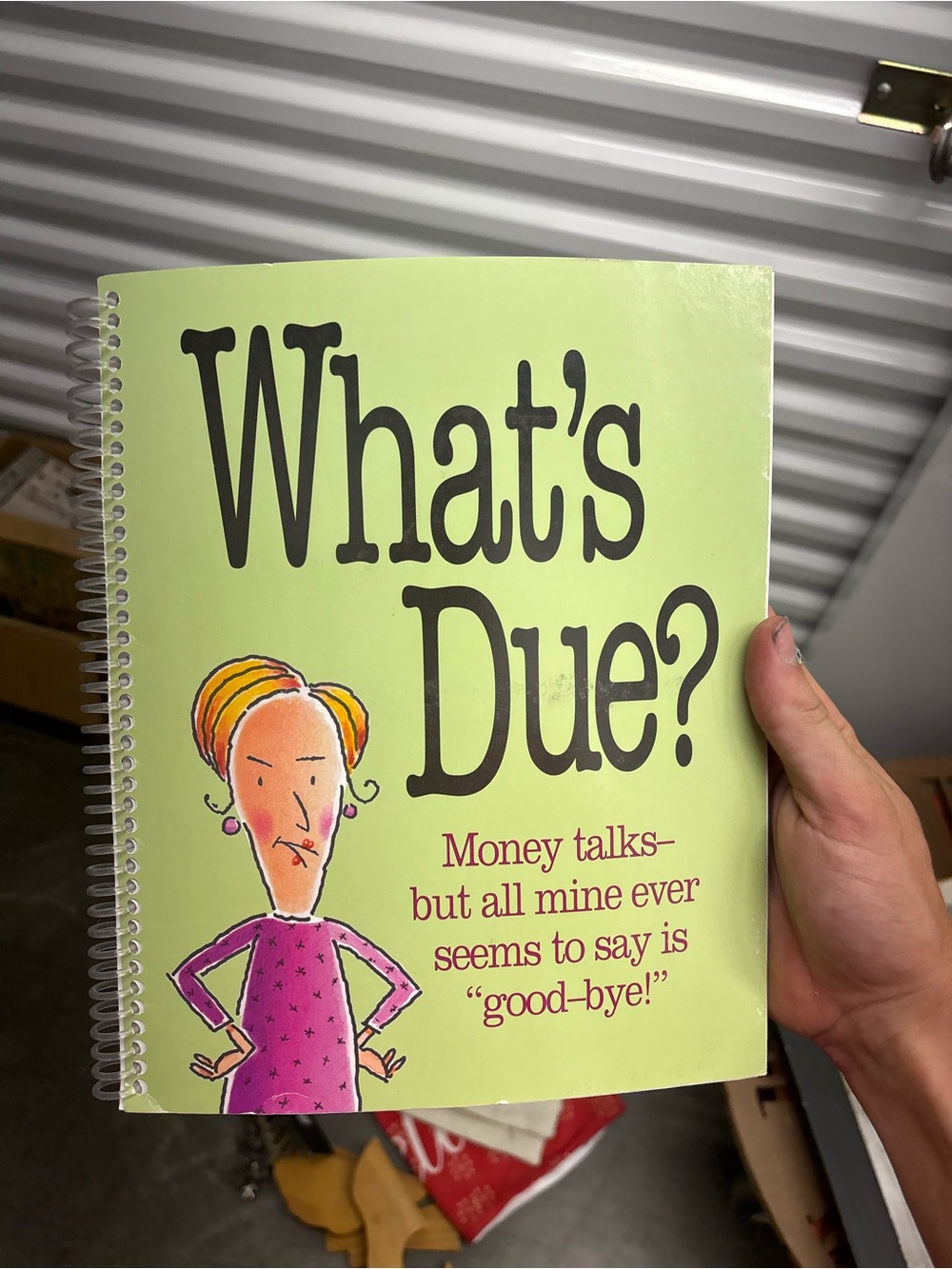 What’s Due? Spiral Notebook — Light Green Cover